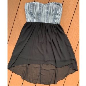 Strapless High Low Dress